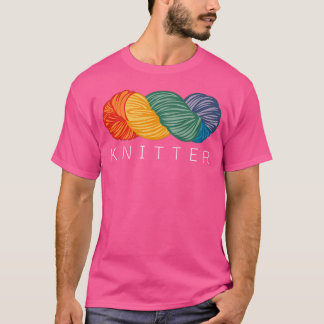 Regenbogen-Garn-Stricker Garnliebhaber Liebt zu St T-Shirt