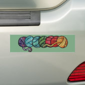 Regenbogen-Garnbälle-Muster Autoaufkleber (Auf Auto)