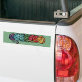 Regenbogen-Garnbälle-Muster Autoaufkleber (Auf Lkw)