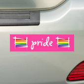 Regenbogen-Gay Pride-Bürsten-Flagge Autoaufkleber (Auf Auto)