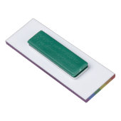 Regenbogen-Gay Pride-Flagge Namenschild (Rückseite)