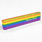 Regenbogen-Gay Pride-Flagge Namensplakette