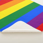 Regenbogen-Gay Pride-Flagge Sherpadecke (3/4)