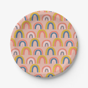 Regenbogen-Geburtstags-Party-Teller Pappteller