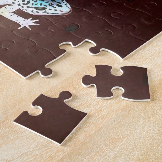 Regenbogen-Gecko Puzzle (Seite)