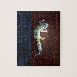 Regenbogen-Gecko Puzzle
