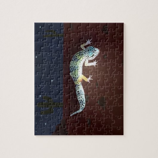 Regenbogen-Gecko Puzzle (Vertikal)