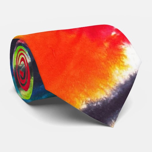 Regenbogen-gefärbte Krawatte (Gerollt)