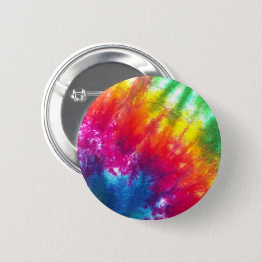 Regenbogen-gefärbte Krawatte Button (Vorne & Hinten)
