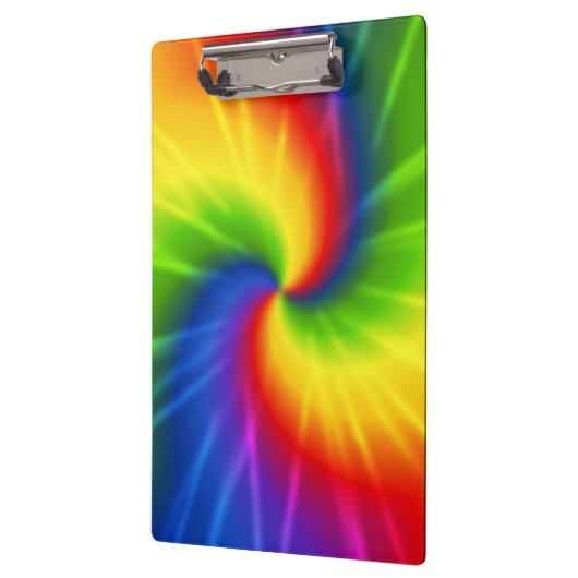 Regenbogen (gefärbte Krawatte) Klemmbrett (Links)