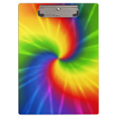 Regenbogen (gefärbte Krawatte) Klemmbrett (Vorderseite)