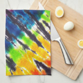 Regenbogen-gefärbte Krawatte Küchentuch (Viertel Falte)