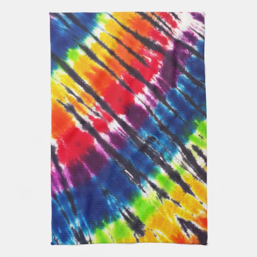 Regenbogen-gefärbte Krawatte Küchentuch (Vertikal)