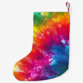 Regenbogen-gefärbte Krawatte kundengebundene Kleiner Weihnachtsstrumpf (Rückseite)