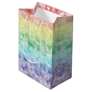 Regenbogen-Gefärbte Krawatte Mittlere Geschenktüte