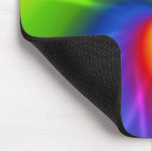 Regenbogen (gefärbte Krawatte) Mousepad (Ecke)