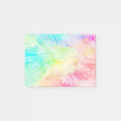 Regenbogen-Gefärbte Krawatte Post-it Klebezettel (Vorderseite)