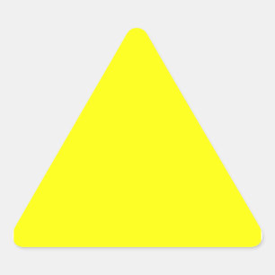 Regenbogen Gelb Dreieckiger Aufkleber