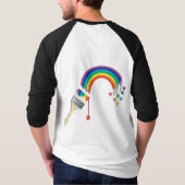 Regenbogen gemalt T-Shirt (Rückseite)
