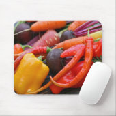 Regenbogen Gemüse Frische Gartenernte Mousepad (Mit Mouse)