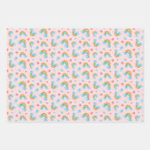 Regenbogen gemustert geschenkpapier set (Vorderseite 3)