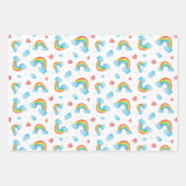 Regenbogen gemustert geschenkpapier set (Vorderseite)