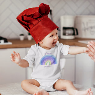 Regenbogen Genderneutral Baby Strampler