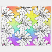 Regenbogen Geo Windräder Fleecedecke (Vorderseite (Horizontal))