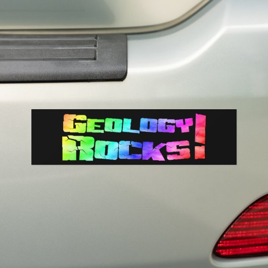 Regenbogen-Geologie-Felsen! Autoaufkleber (Auf Auto)