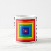 Regenbogen-Geometrie Kaffeetasse (Mittel)