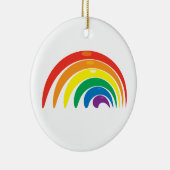 Regenbogen-Geometrie Keramik Ornament (Rechts)