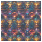Regenbogen-Geometrisches-Abstrakt Stoff (Muster)