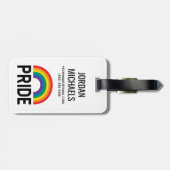 Regenbogen Gepäckanhänger (Rückseite horizontal)