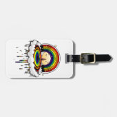 Regenbogen Gepäckanhänger (Vorderseite horizontal)