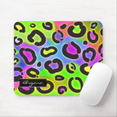 Regenbogen Gepard Leopard Computer-Mauspad Mousepad (Mit Mouse)