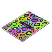 Regenbogen Gepard Leopard Farb Notebook Journal Notizblock (Linke Seite)