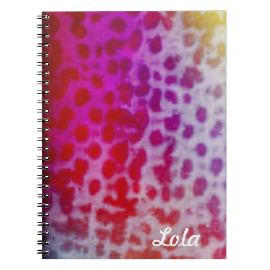 Regenbogen-Gepard Notizblock (Vorderseite)