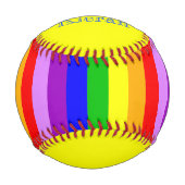 Regenbogen gepatcht baseball (Vorderseite)