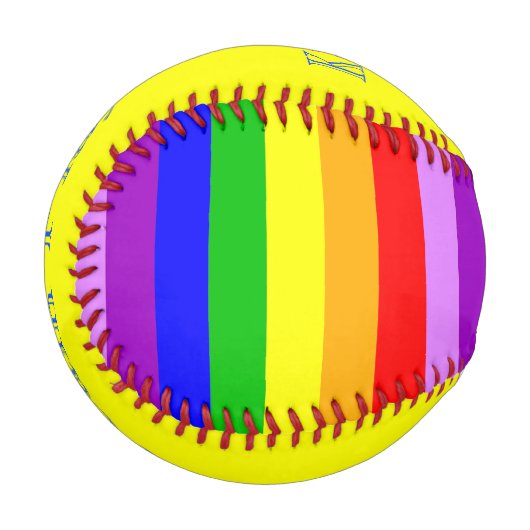 Regenbogen gepatcht baseball (Vorderseite Links)