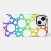 Regenbogen gepunktete iPhone-Hülle iPhone 15 Hülle (Rückseite (Horizontal))