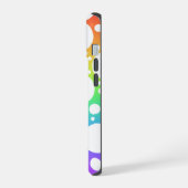 Regenbogen gepunktete iPhone-Hülle iPhone 15 Hülle (Linke Seite)