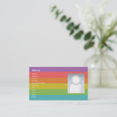 Regenbogen - Geschäft Visitenkarte (Stehend Vorderseite)