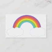 Regenbogen - Geschäft Visitenkarte (Rückseite)