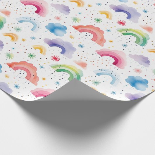 Regenbogen Geschenkpapier (Ecke)
