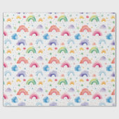 Regenbogen-Geschenkpapier, Farbige Geschenkverpack Geschenkpapier (Flach)