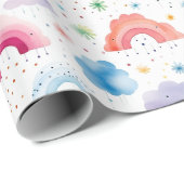 Regenbogen-Geschenkpapier, Farbige Geschenkverpack Geschenkpapier (Rolleneckpunkt)
