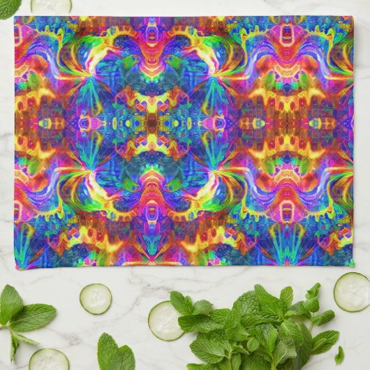 Regenbogen Geschirrtuch (Gefaltet)