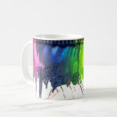 Regenbogen geschmolzene kaffeetasse (Vorderseite Links)