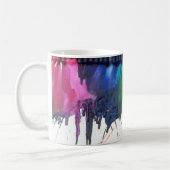 Regenbogen geschmolzene kaffeetasse (Links)
