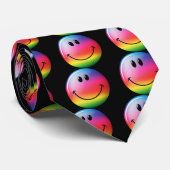 Regenbogen-Gesicht Krawatte (Gerollt)